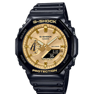 Reloj Casio G-Shock GA-2100GB dorado con diseño ultrarresistente