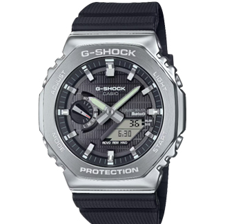 Casio G-Shock GBM-2100-1A – Reloj Metálico con Bluetooth y Carga Solar Reloj Casio G-Shock GBM-2100-1A con bisel octogonal metálico, conectividad Bluetooth y sistema de carga solar.