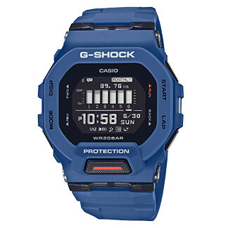 Reloj deportivo Casio G-Shock GBD-200-2 azul con diseño resistente y funciones inteligentes para entrenamiento.