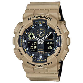 Reloj Casio G-Shock GA-100L-8A original color gris con detalles deportivos