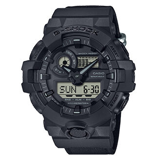 Reloj Casio G-Shock GA-700BCE-1 original color negro con diseño deportivo