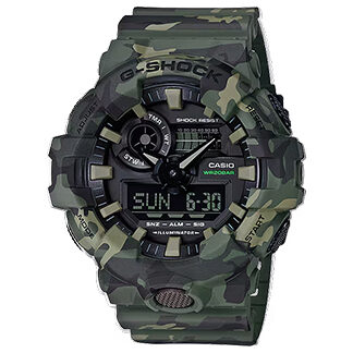 Reloj Casio G-Shock GA-700CM-3A original con diseño camuflaje – G-Shock Perú